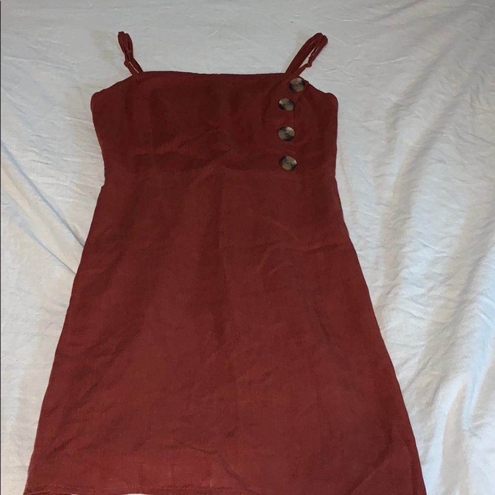 Burnt Orange Fall Dress